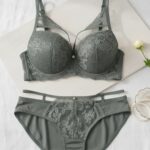 Midnight Emerald Diamond Lace Set