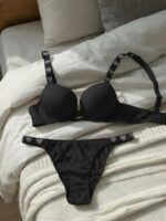 Pure Love Ribbed Heart Set (Available in White, Lilac, & Black)